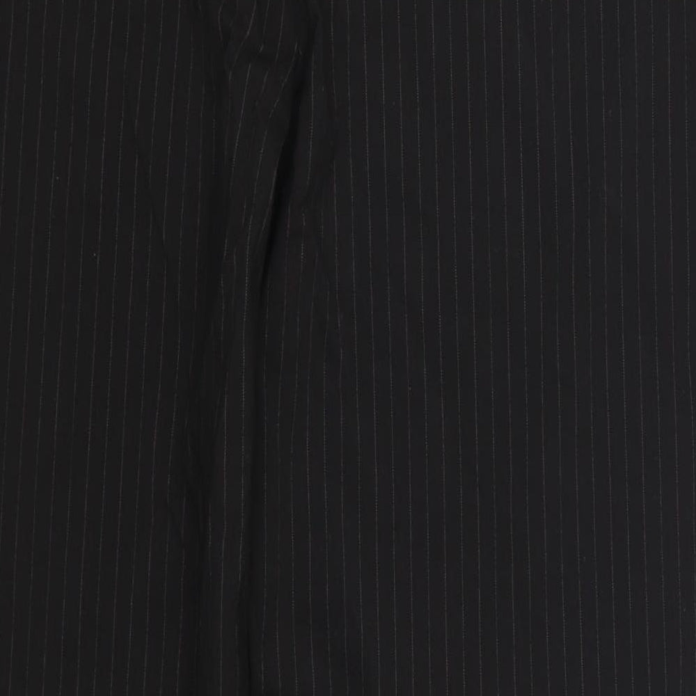 George Womens Black Striped Trousers Size 18 L30 in