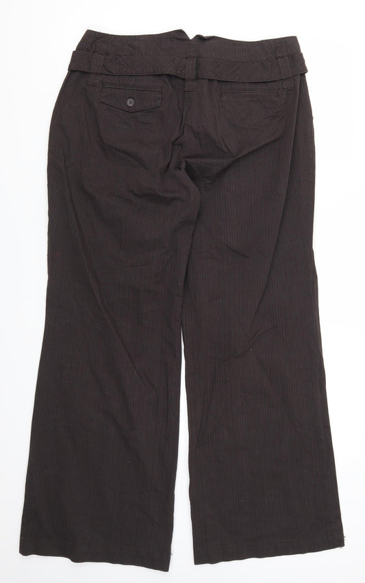 Womens UK Size 14 NEXT Regular Fit Brown Trousers