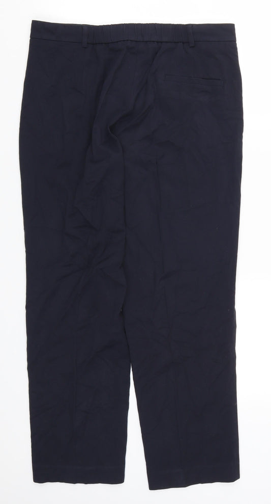 Womens UK Size 12 Marks and Spencer Regular Fit Blue Trousers