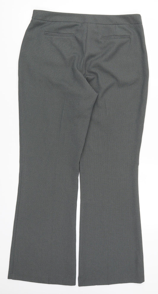 Womens UK Size 14 BHS Regular Fit Grey Trousers