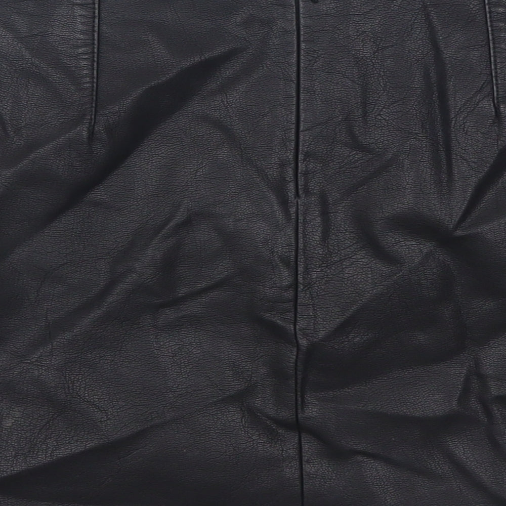 New Look Womens Black A-Line Skirt Size 8