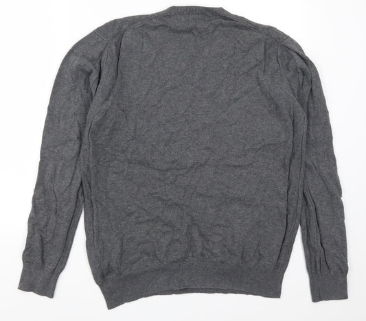 Full Circle Mens Grey Pullover Jumper Size L