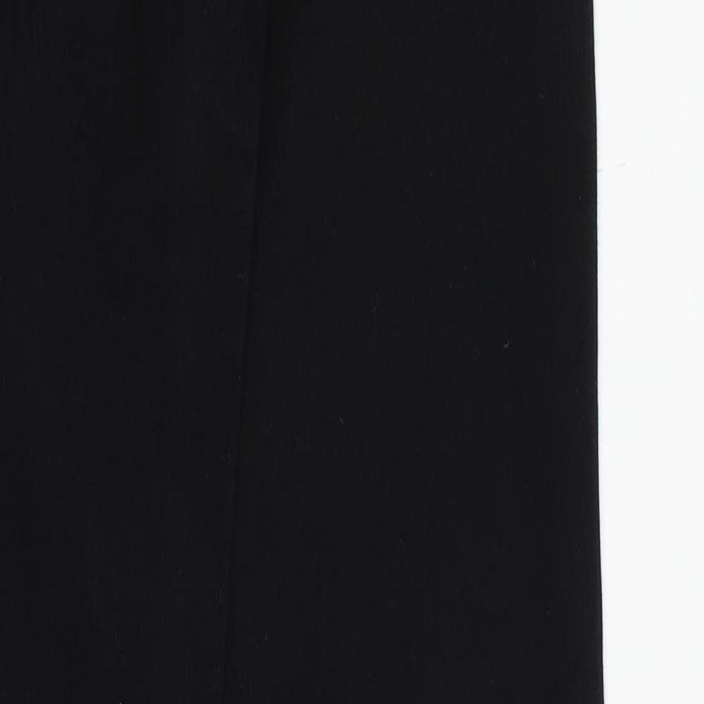 Womens UK Size 8 Preworn Regular Fit Straight Black Jeans
