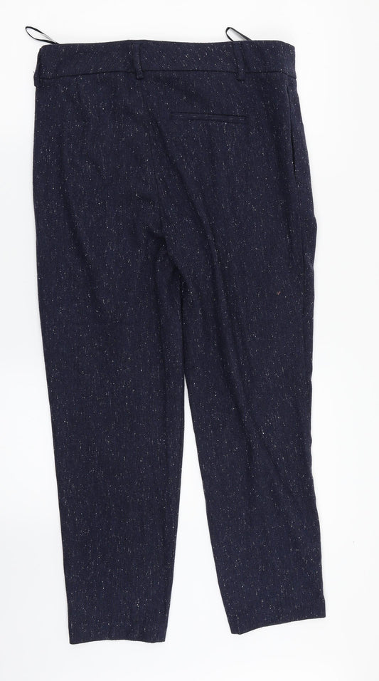 Womens UK Size 10 NEXT Regular Fit Dress Pants Blue Trousers