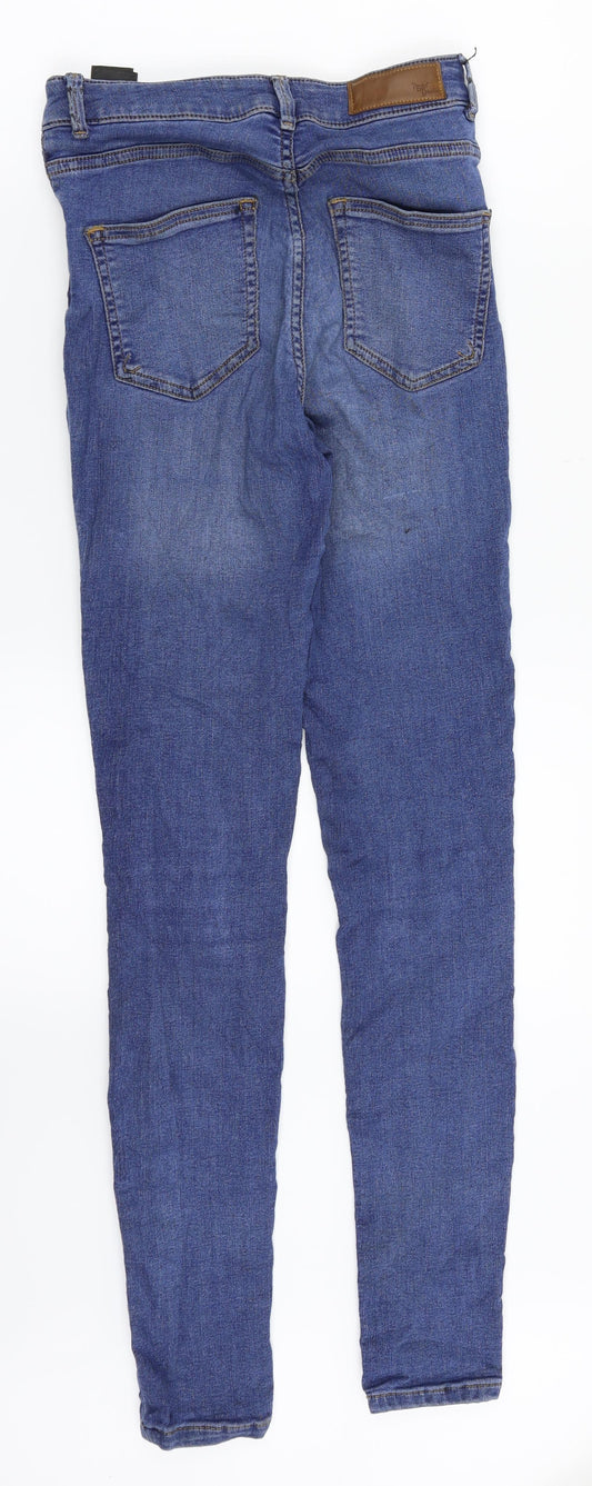 Never Denim Womens Blue Denim Skinny Jeans Size XS L30 in