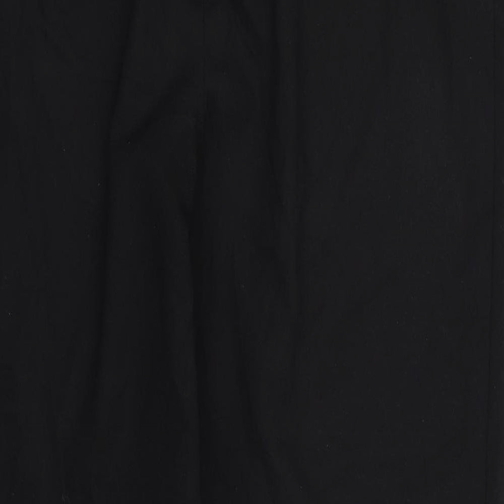 Womens UK Size 14 Gelco Regular Fit Dress Pants Black Trousers