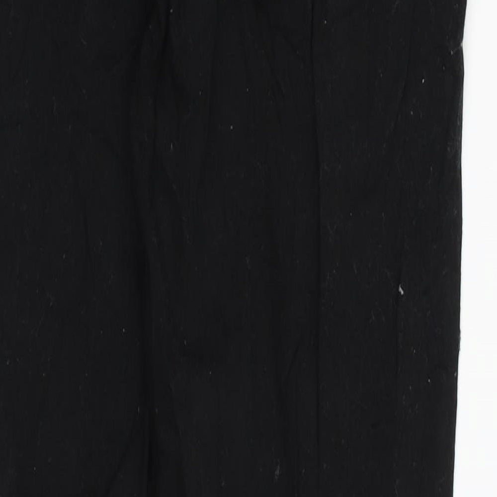 Womens UK Size S Pieces Regular Fit Straight Black Jeans