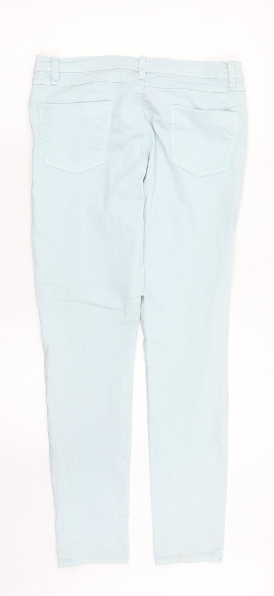 Denim. Co Womens Green Denim Straight Jeans Size 12 L29 in