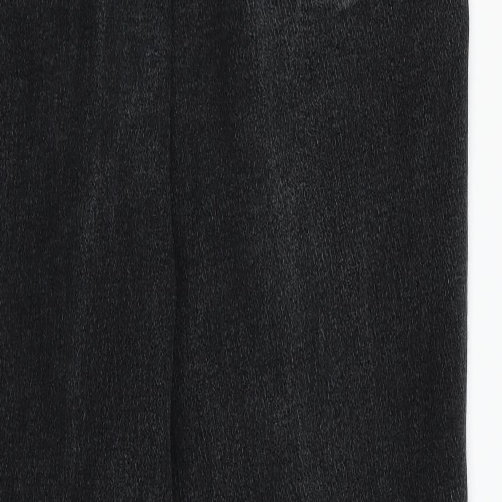 AriZona Womens Black Denim Straight Jeans Size 14 L28 in