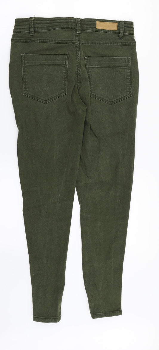 Cherokee Womens Green Denim Straight Jeans Size 6 L26 in