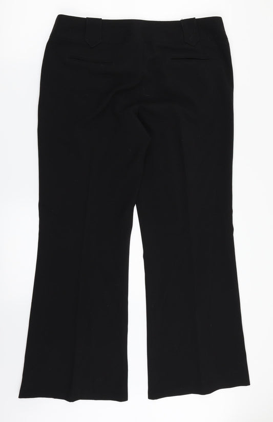 New Look Womens Black Dress Pants Trousers Size 12 L28 in