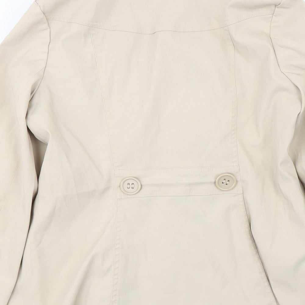 George  Womens Beige   Jacket Coat Size 12