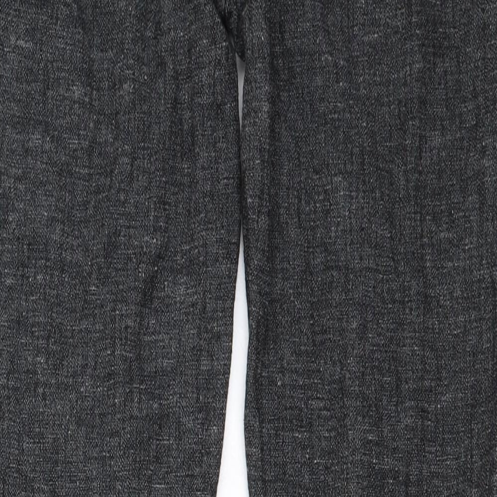 Nutmeg Womens Grey Trousers Size 8 L24 in