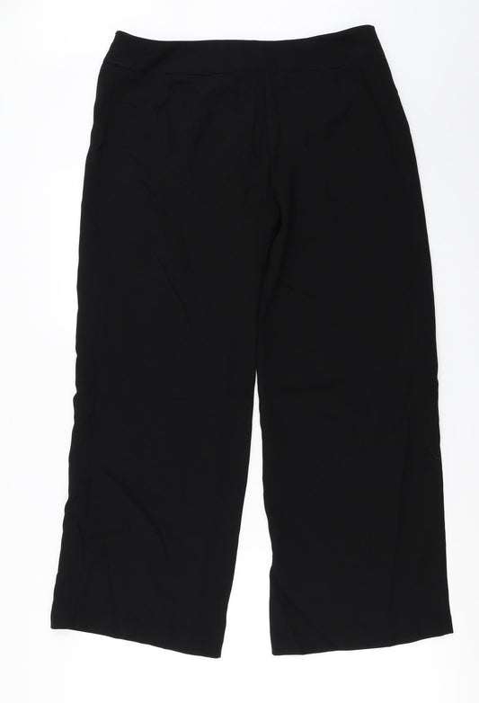 Womens UK Size 14 Marks and Spencer Regular Fit Black Trousers