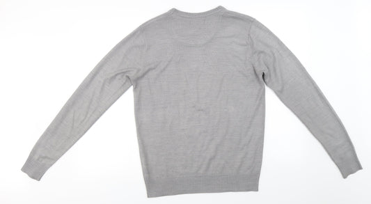 industrialize Mens Grey Pullover Jumper Size S