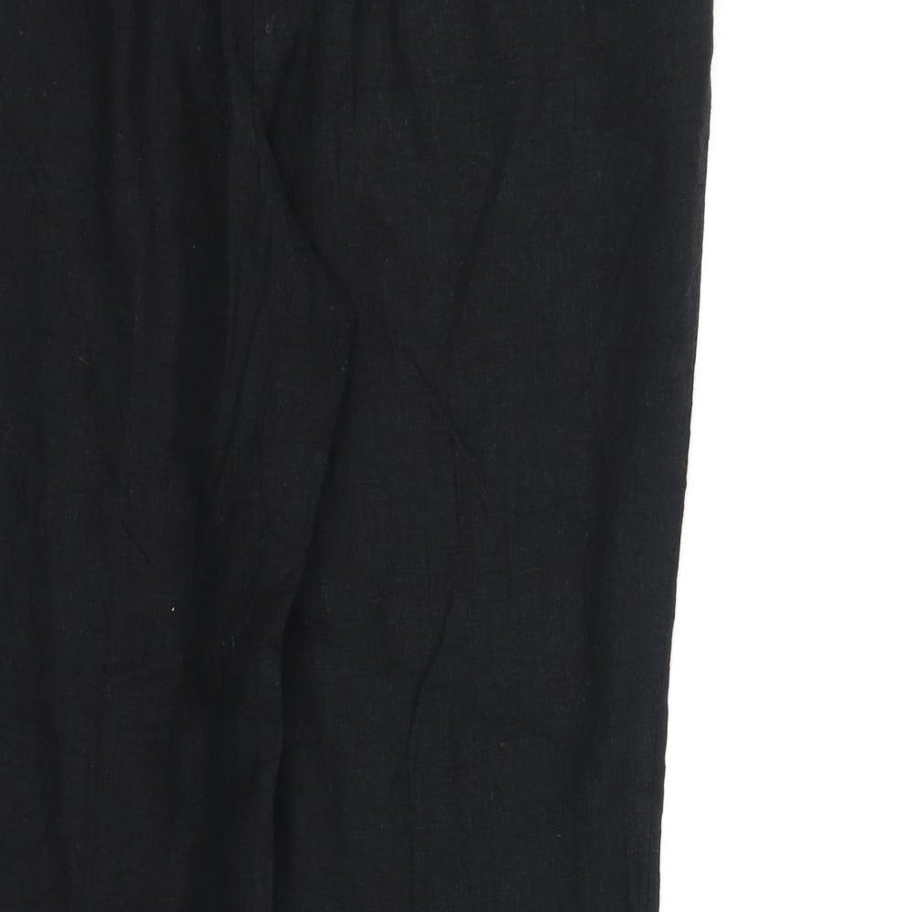 Womens UK Size 14 Marks and Spencer Regular Fit Black Trousers