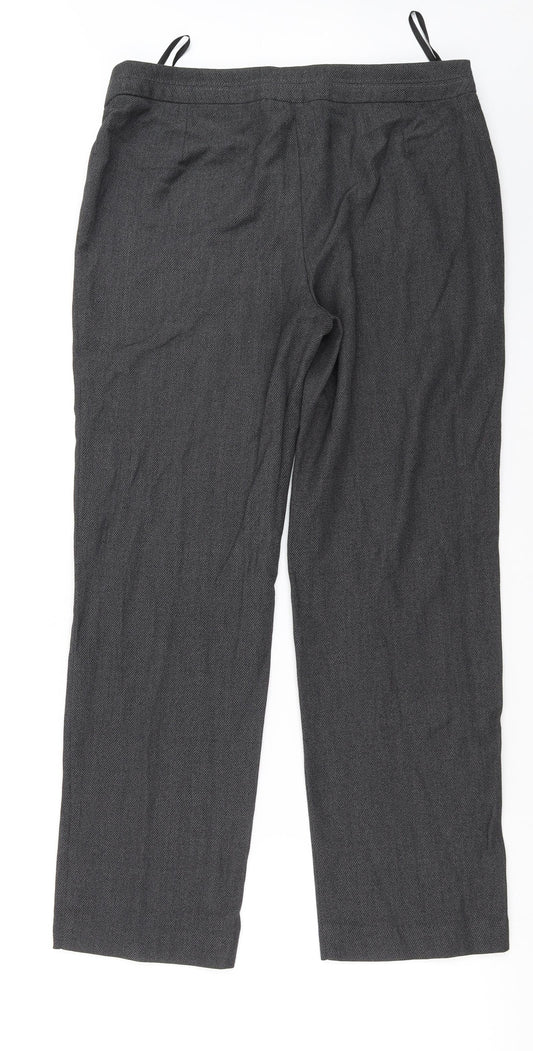Womens UK Size 12 Marks and Spencer Regular Fit Grey Trousers