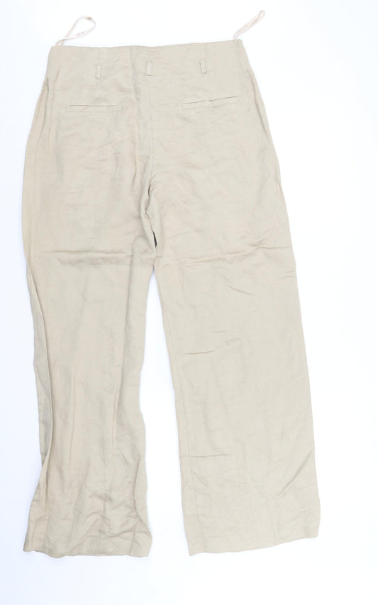 F&F Womens Beige Trousers Size 12 L35 in