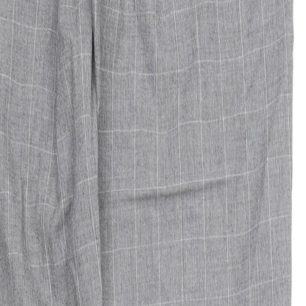 River Island Womens Green Check Trousers L34 in