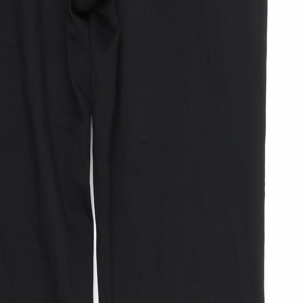 Womens UK Size M Marks and Spencer Regular Fit Black Trousers