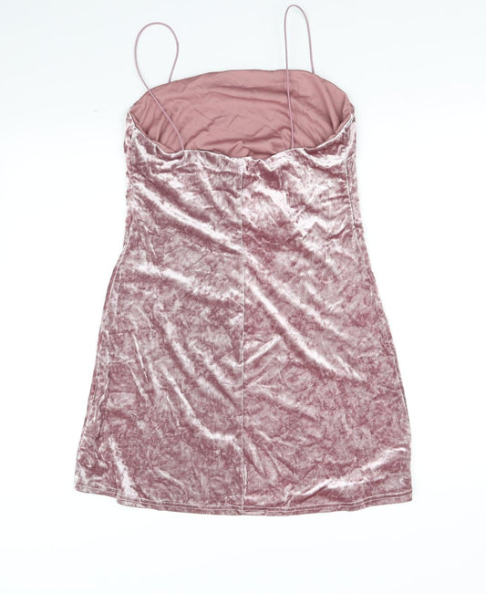Womens UK Size 14 New Look Pink Basic Tank