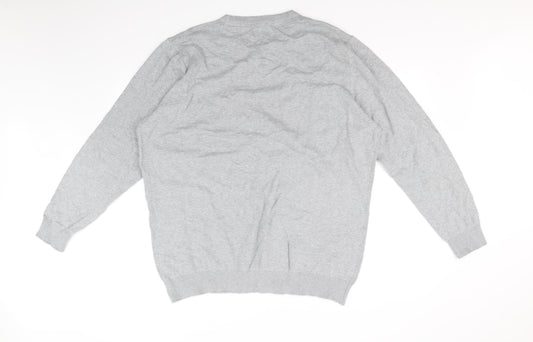George Mens Grey Pullover Jumper Size 2XL