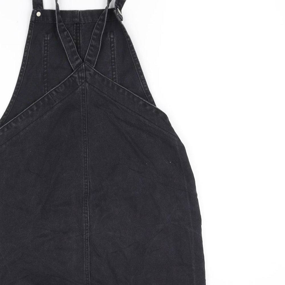 New Look Womens Grey Dungaree One-Piece Size 8