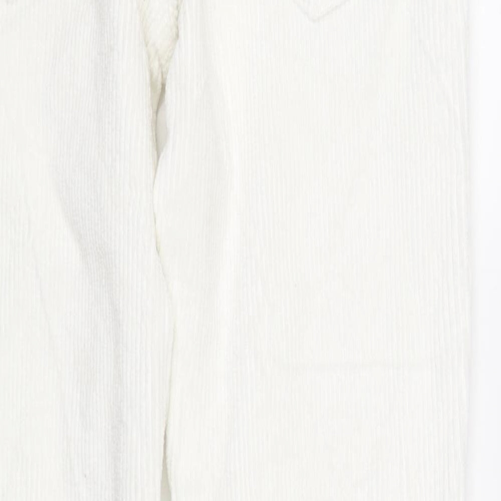 River Island Womens White Straight Jeans Size M L32 in