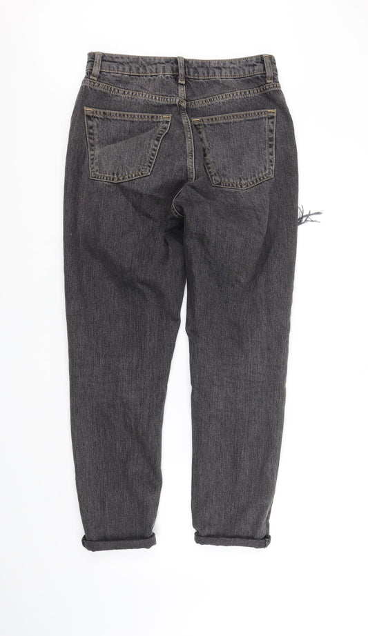 Topshop Womens Grey Straight Jeans Size M L29 in