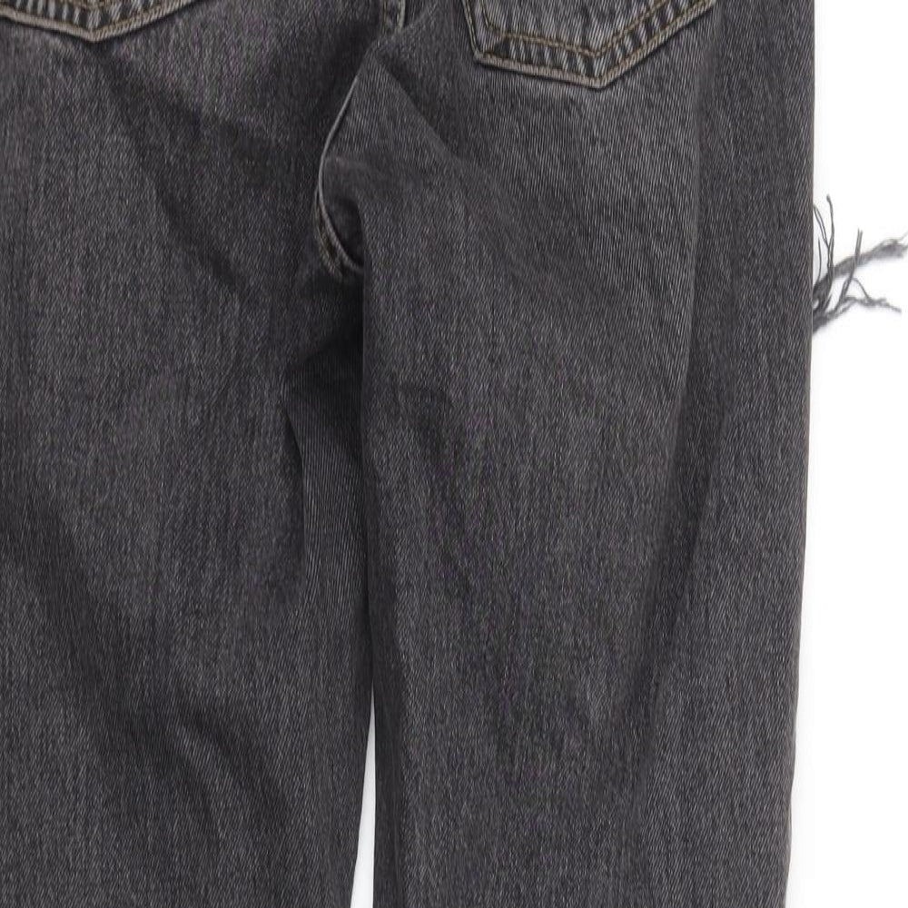 Topshop Womens Grey Straight Jeans Size M L29 in
