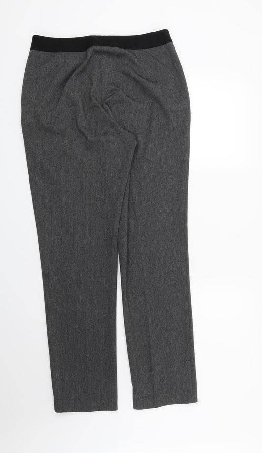 Womens UK Size 10 Papaya Regular Fit Grey Trousers