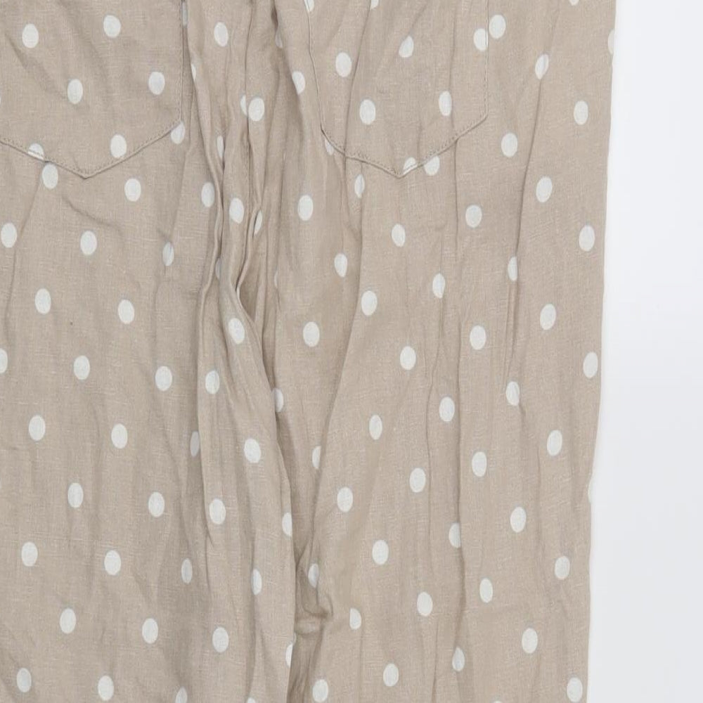 Womens UK Size 16 Bonmarché Regular Fit Beige Trousers