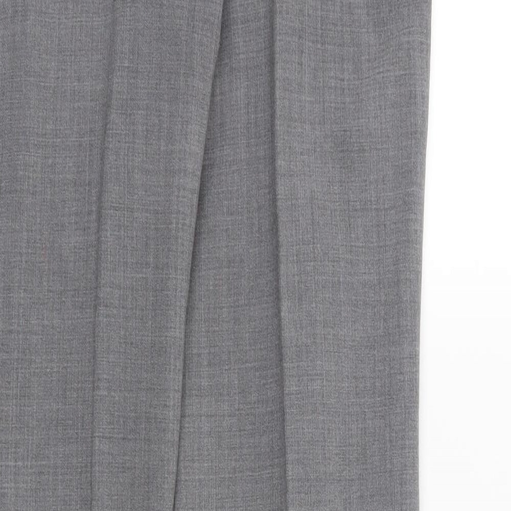 Womens UK Size 10 Preworn Regular Fit Grey Trousers