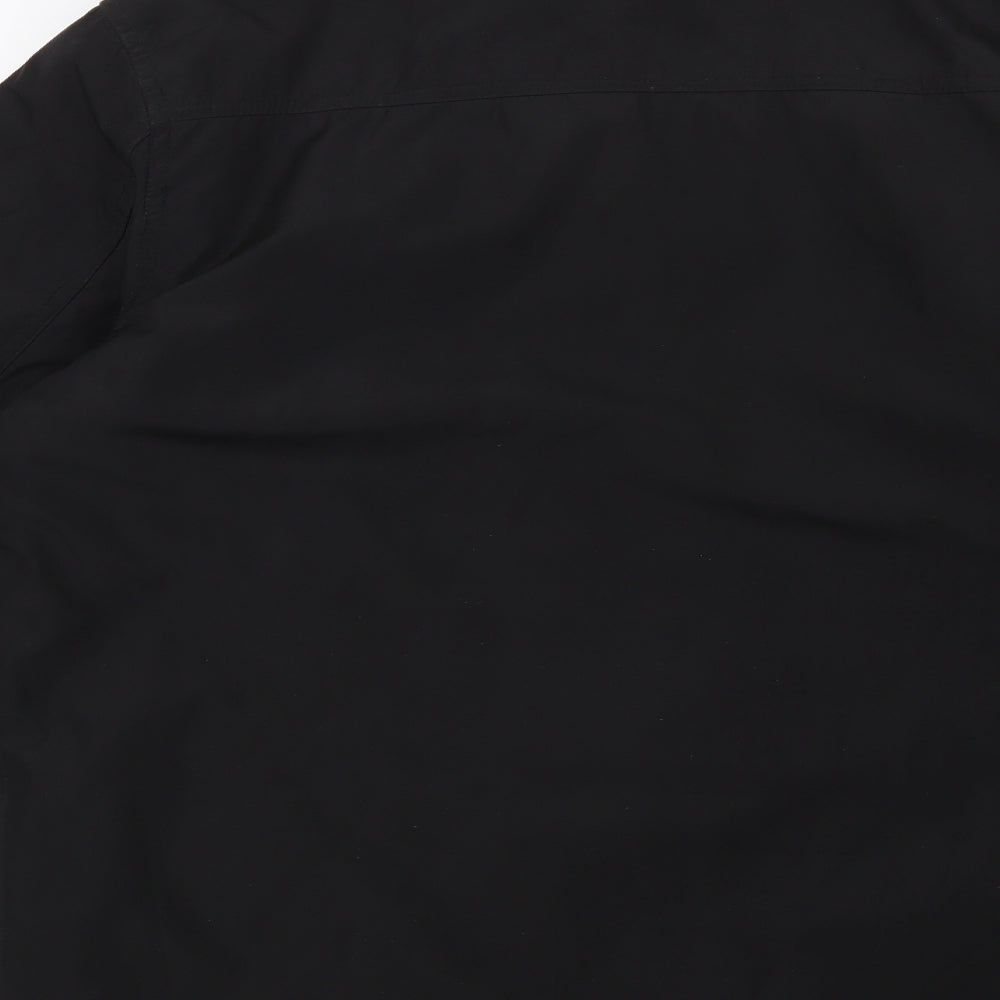 Mens UK Size S Preworn Black Overcoat