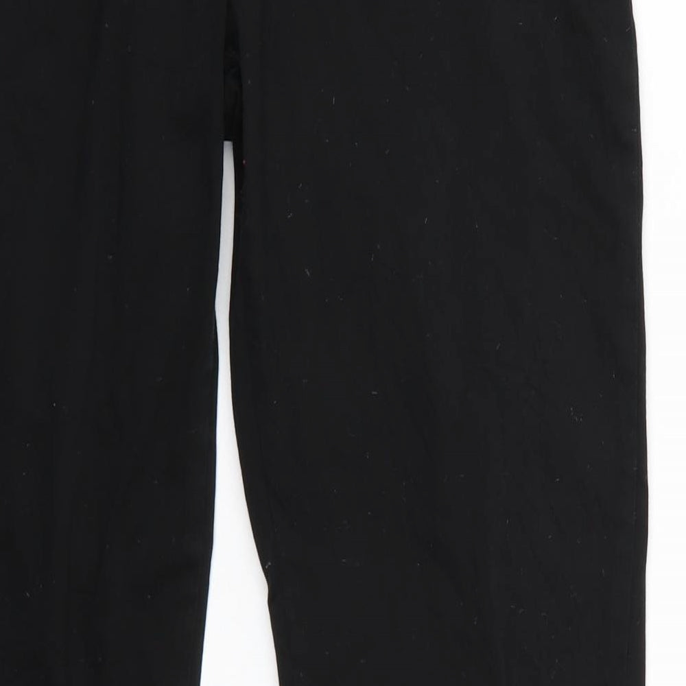 Fusion Womens Black Trousers Size 12 L26 in