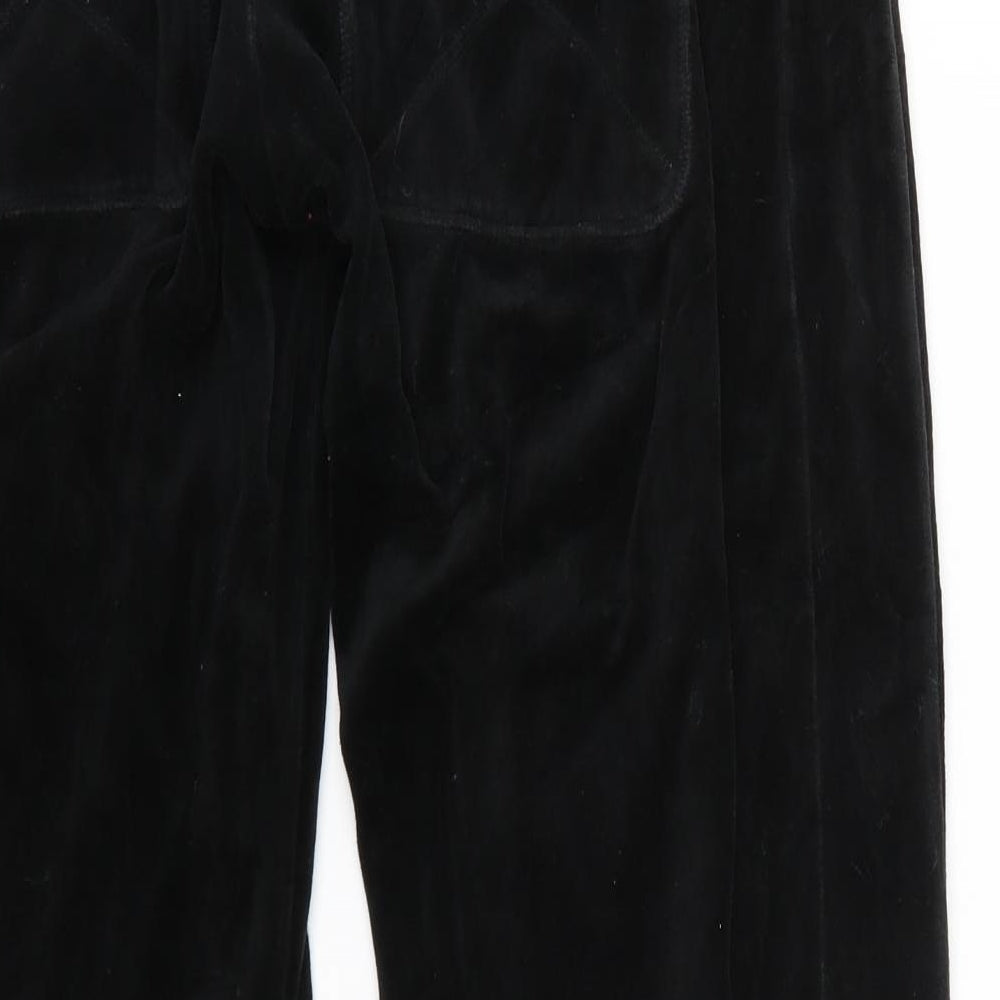 DOMYOS Womens Black Sweatpants Trousers Size M L27 in