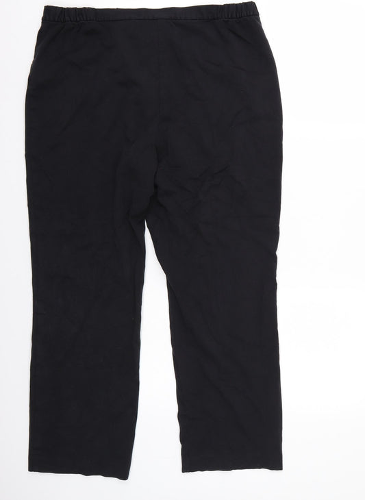 Marks and Spencer Womens Blue Trousers Size 16 L26 in
