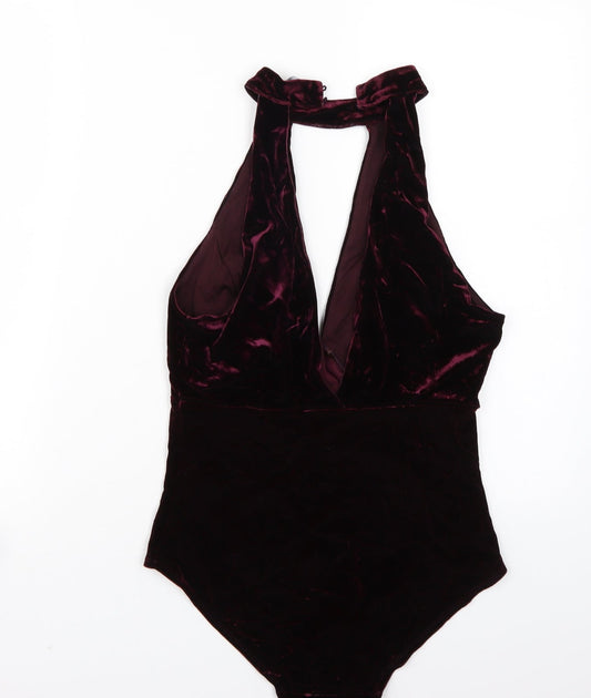 Newlook Womens Purple   Bodysuit One-Piece Size 12