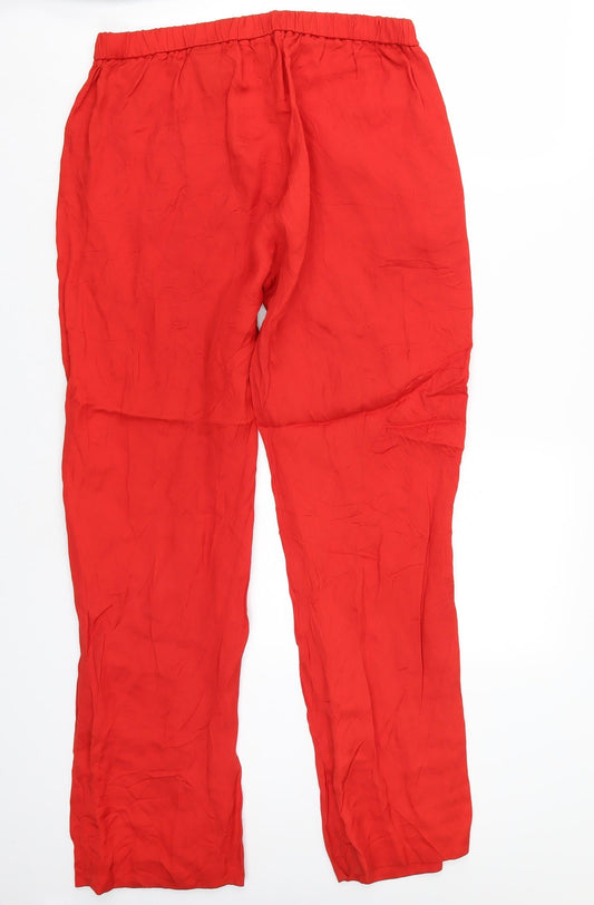 H&M Womens Orange Trousers Size 10 L28 in