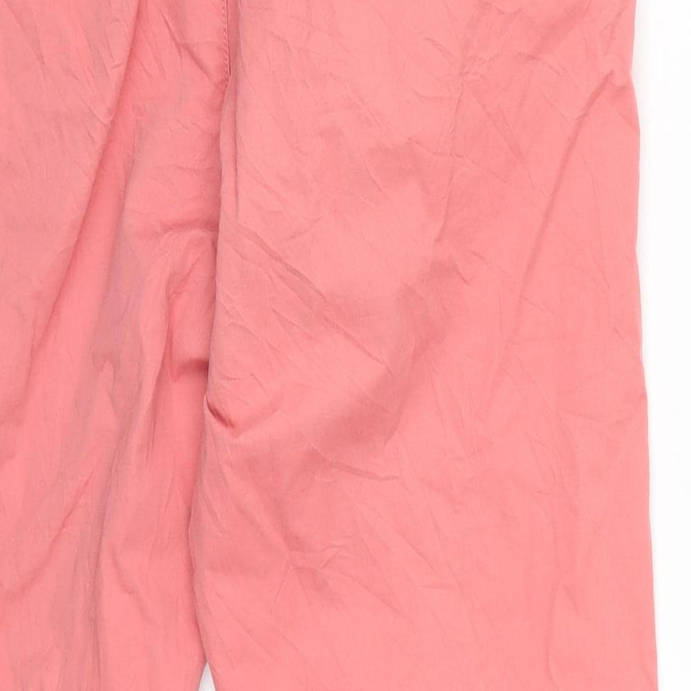 Womens UK Size 14 Marks and Spencer Regular Fit Pink Trousers