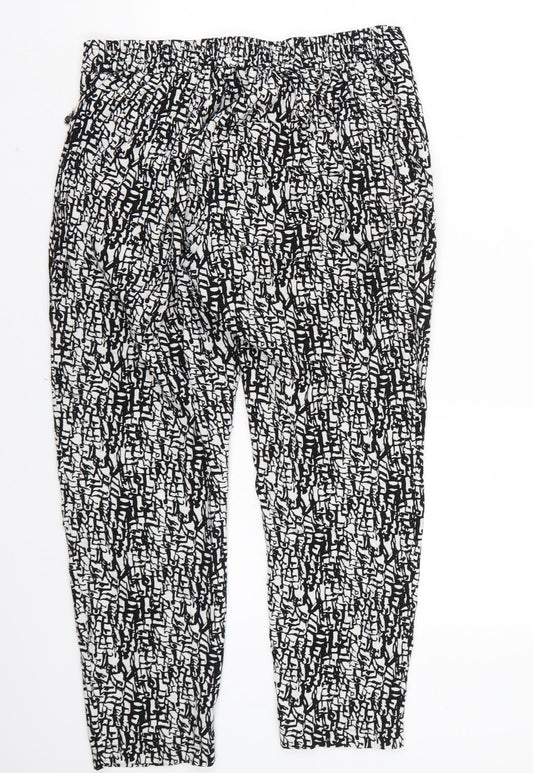 Womens UK Size 12 Wallis Regular Fit White Trousers