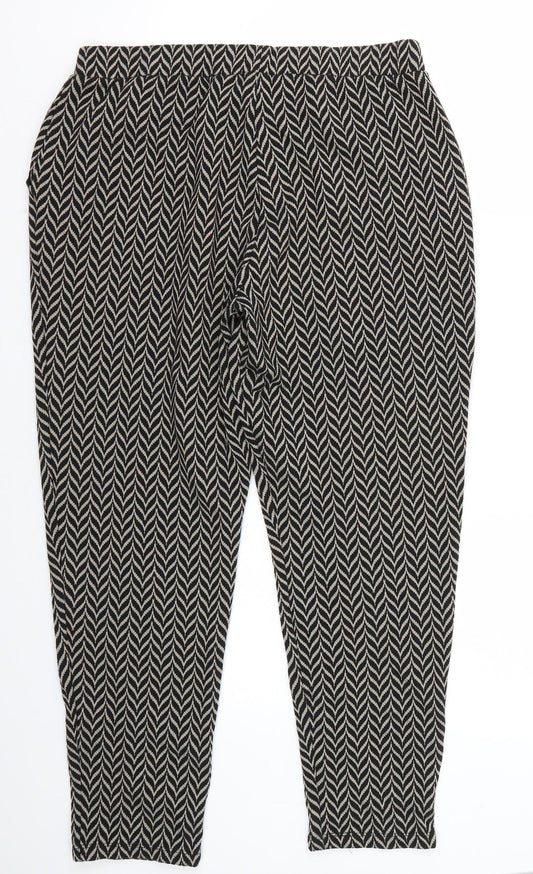 Womens UK Size 14 NEXT Regular Fit Black Trousers