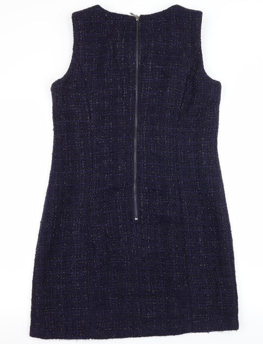 M&Co Womens Blue A-Line Size 12