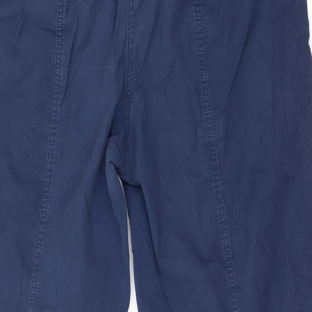 Sheego Mens Blue Cropped Trousers Size 20 L21 in