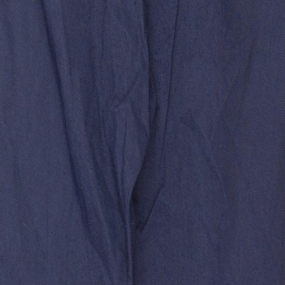 Womens UK Size 10 Preworn Regular Fit Blue Trousers