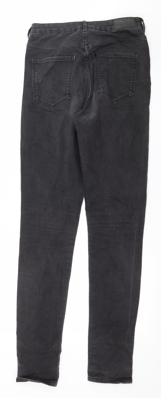 Womens UK Size 28 in H&M Regular Fit Skinny Grey Jeans