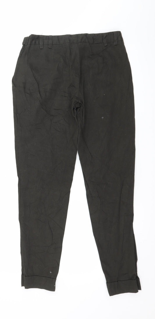 New Look Womens Green Trousers Size 8 L27 in