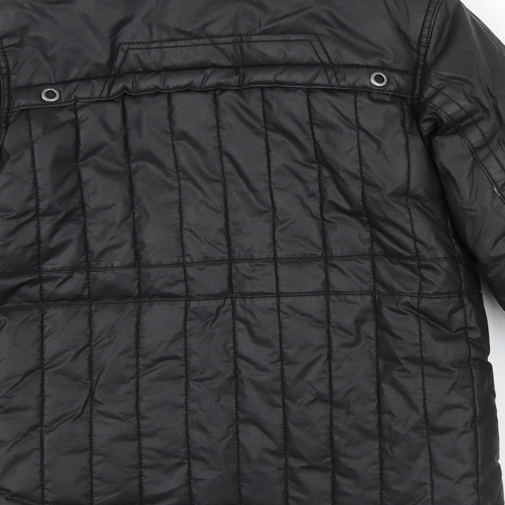 Rocha John Rocha Boys Black Colourblock Basic Coat Coat