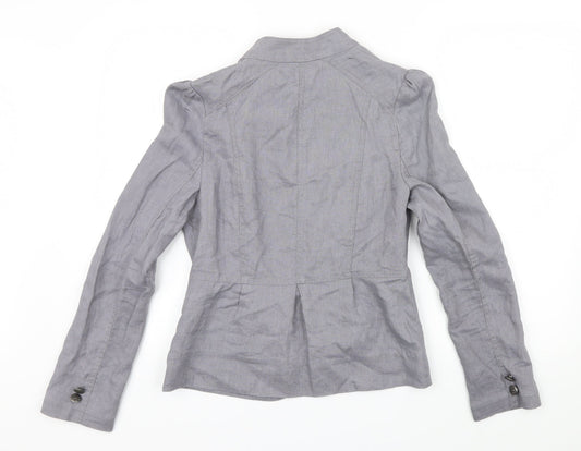 DENIM CO Womens Grey Jacket Size 10