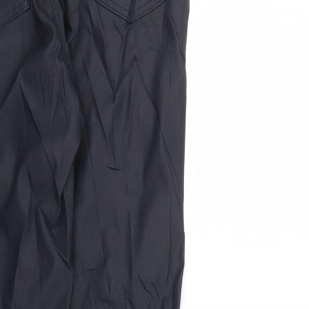 M&S Womens Blue Dress Pants Trousers Size 14 L29 in